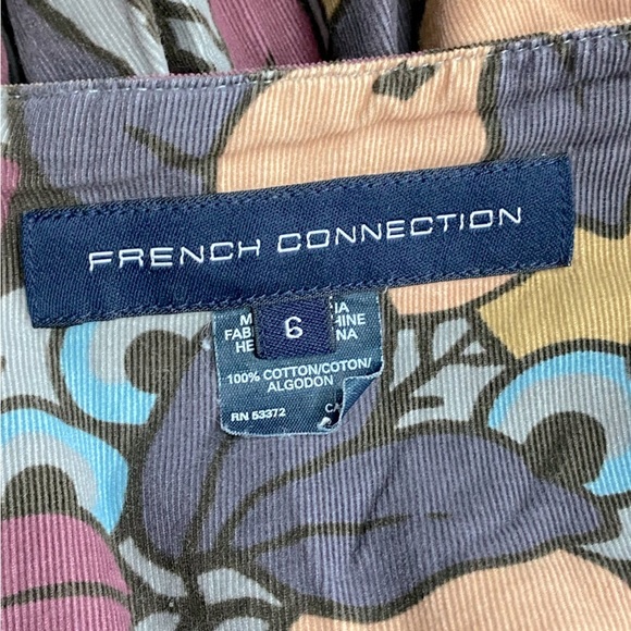 French Connection Fruit Print Fine Corduroy Mini Skirt 6 - Picture 3 of 13